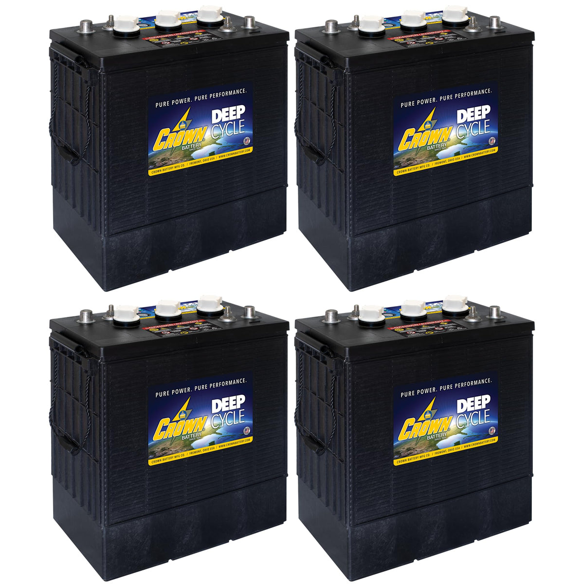 6V 350Ah Deep Cycle Flooded Lead Acid Battery Pack of 4 R216