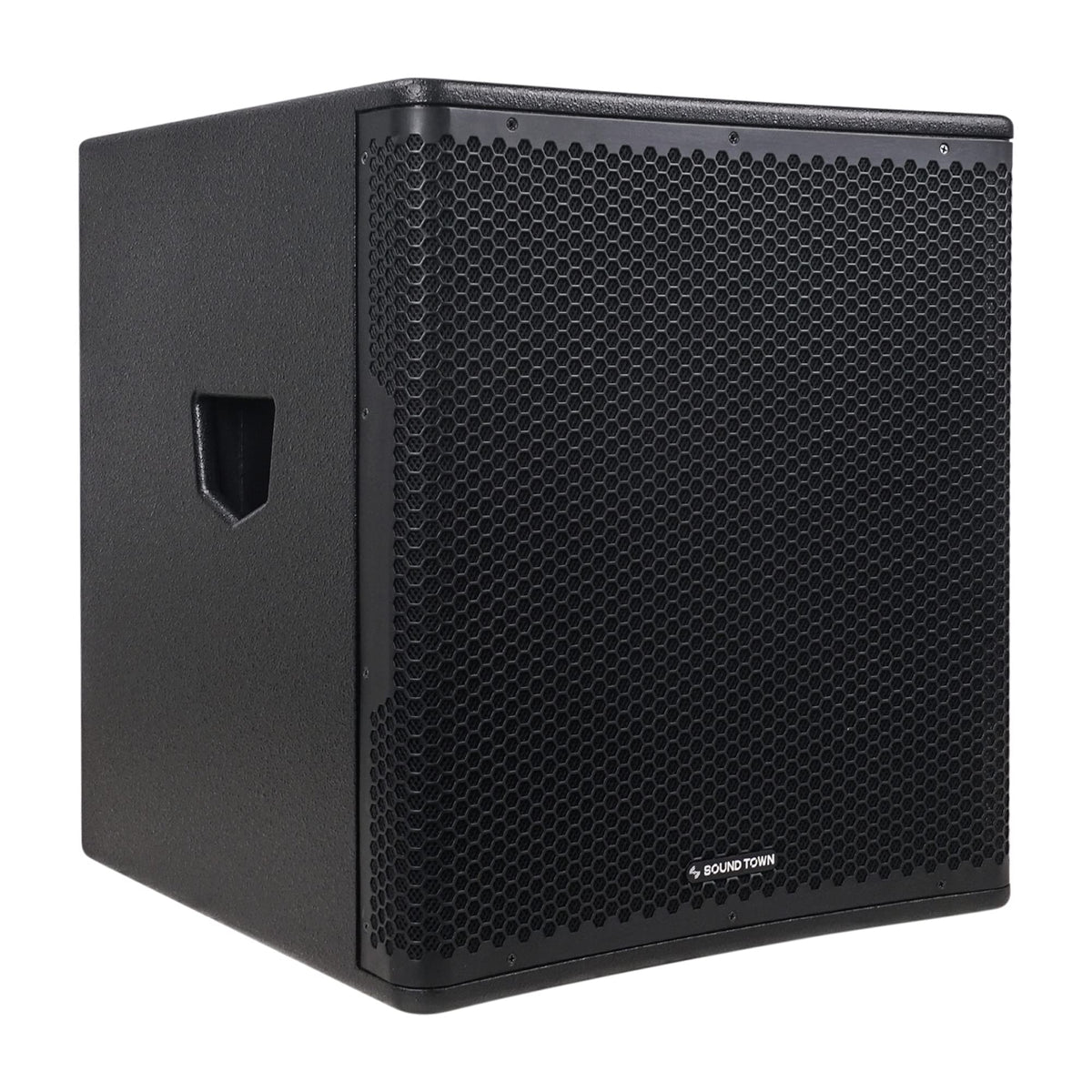18" 1600W Powered PA/DJ Subwoofer with Class-D Amplifier, Birch Plywood, Black F4943
