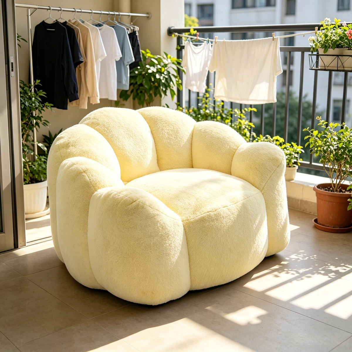 Lotus Bean Bag Chair with Pull Ring A3482