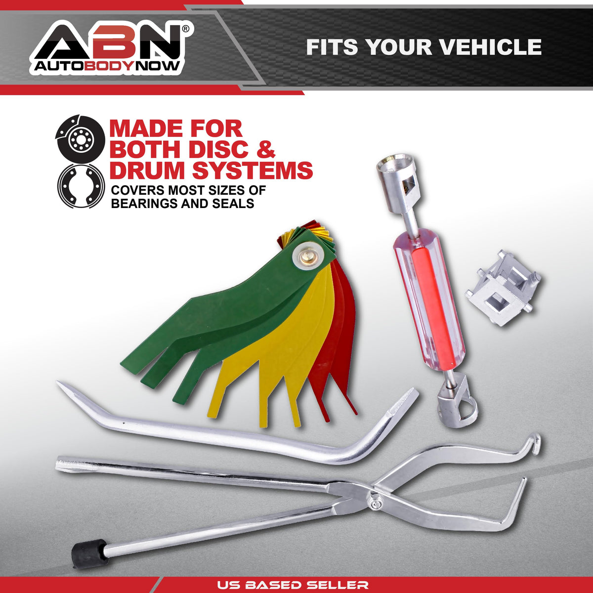 15-Piece Brake Kit with Brake Caliper Tool U303