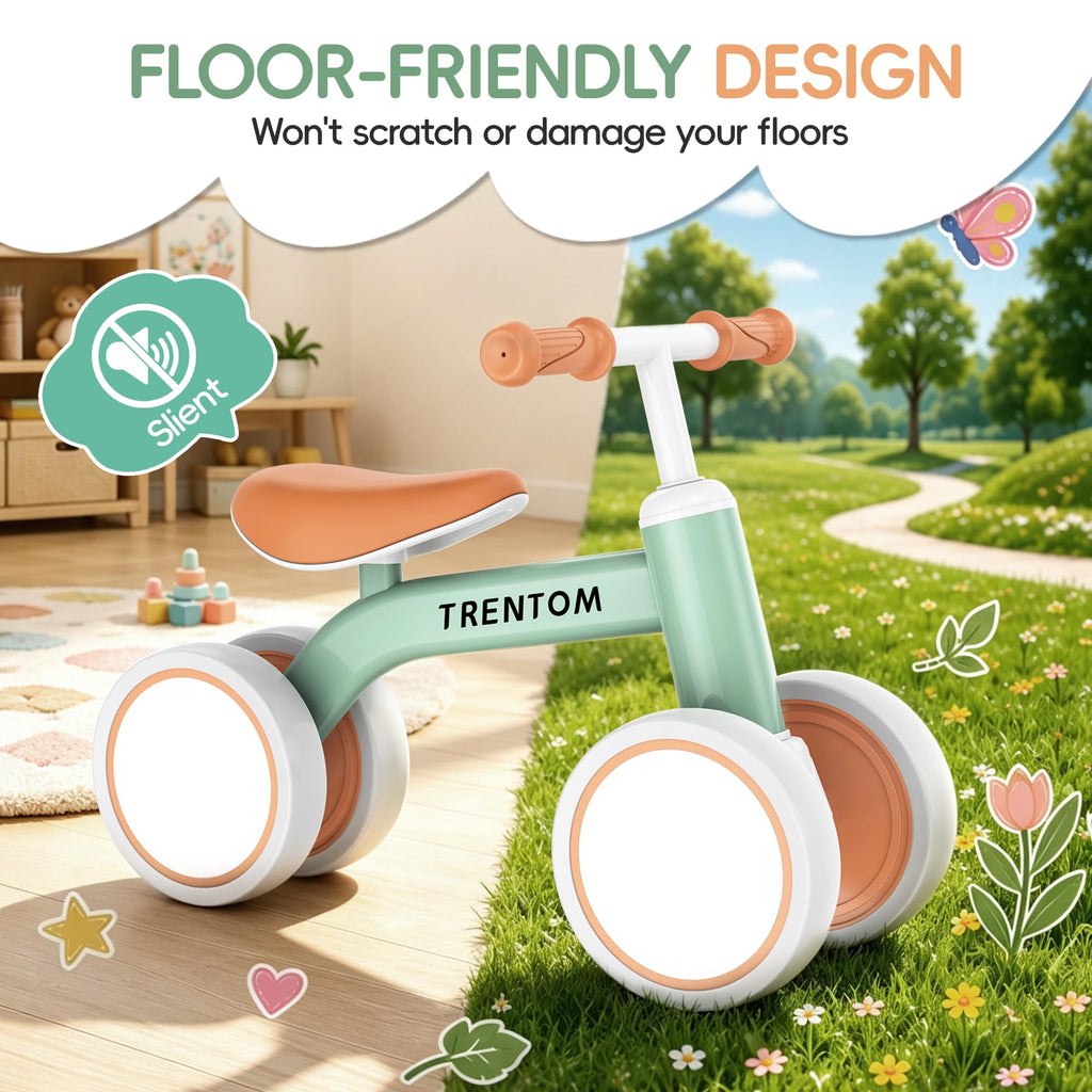 Lightweight No Pedals 4-Wheel Toddler Balance Bike B6724