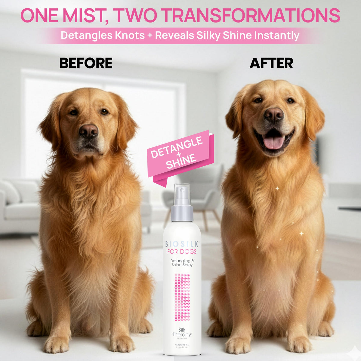 Detangling and Shine Spray 8 Fl Oz V5883