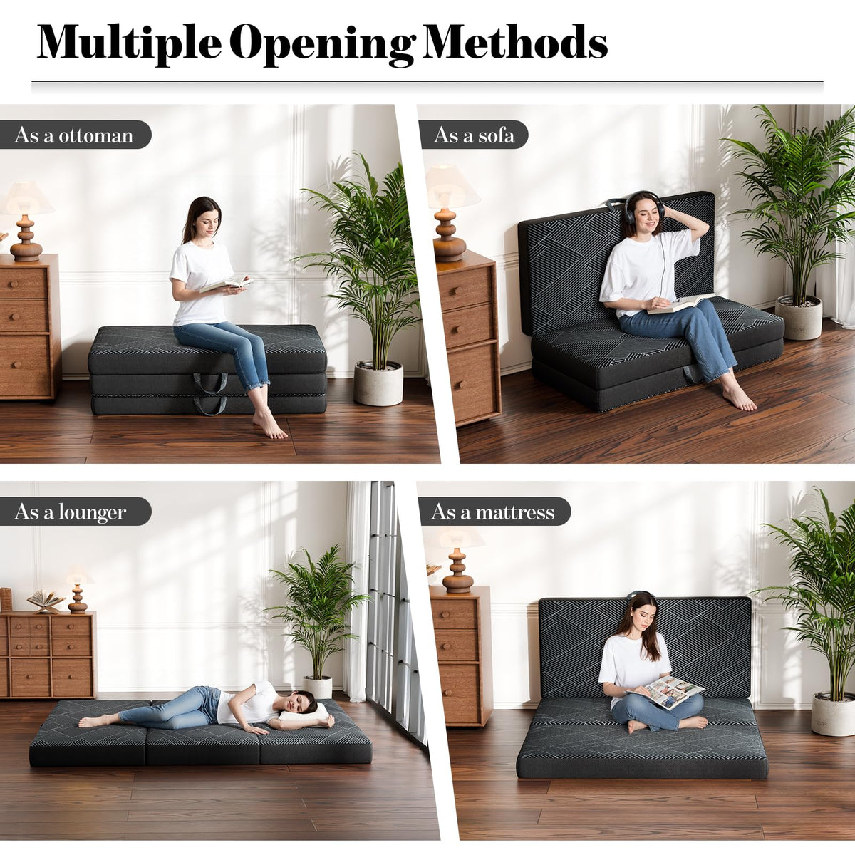 Folding Mattress Twin Size 6 Inch C458