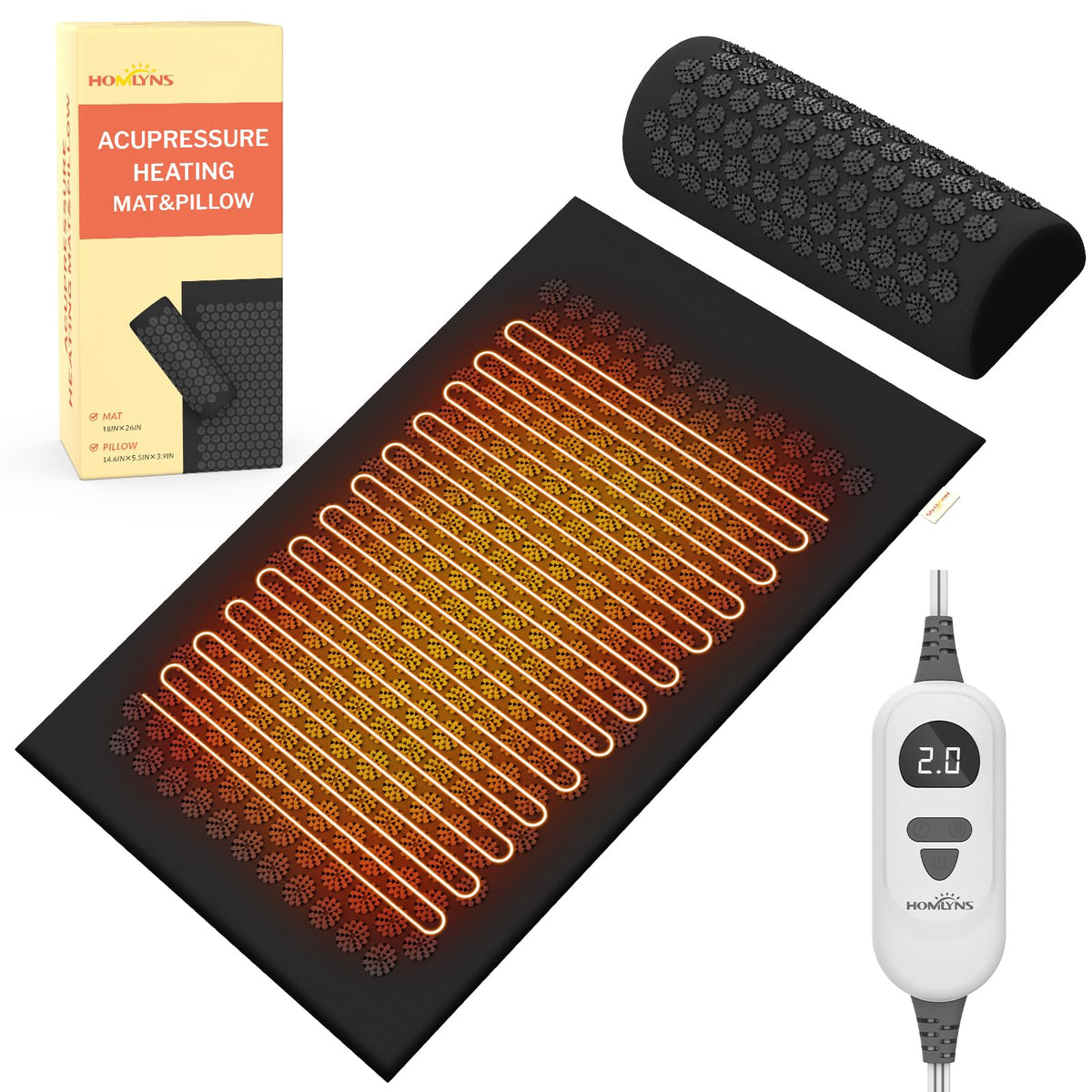 Heated Acupressure Mat H17824