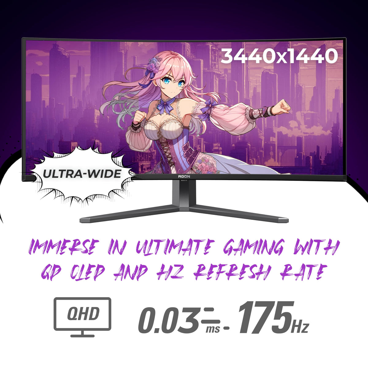 34" Curved QD OLED 175Hz Gaming Monitor X47466