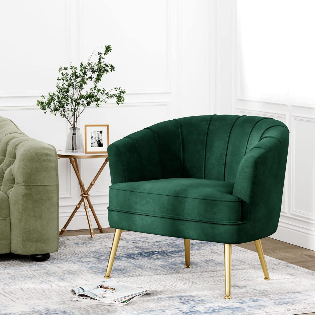 Velvet Accent Chair I35718