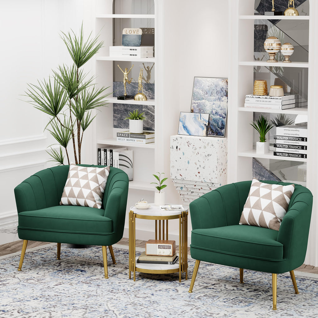 Velvet Accent Chair I35718