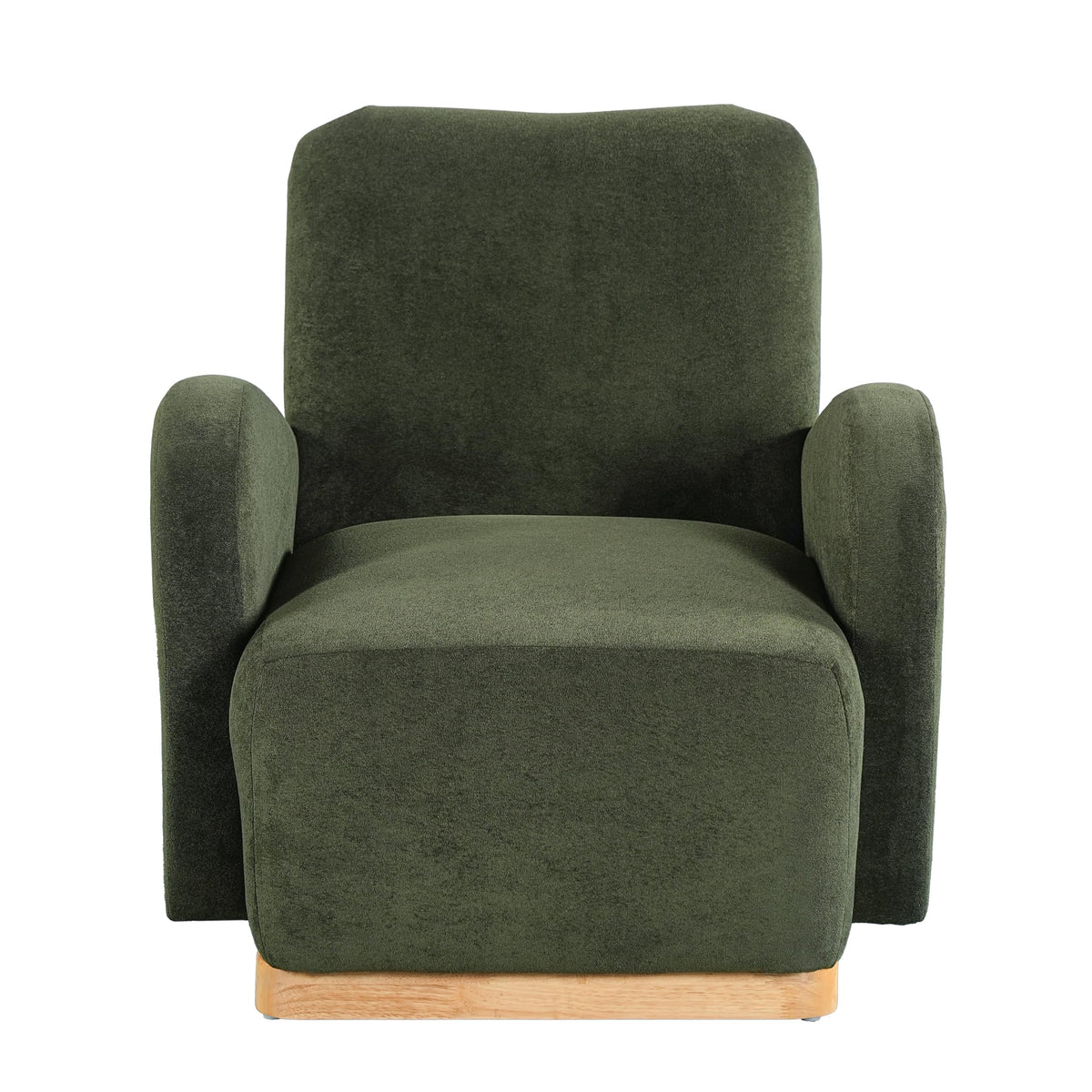 Olive Green Velvet Upholstered Accent Chair Set of 2 Q83922